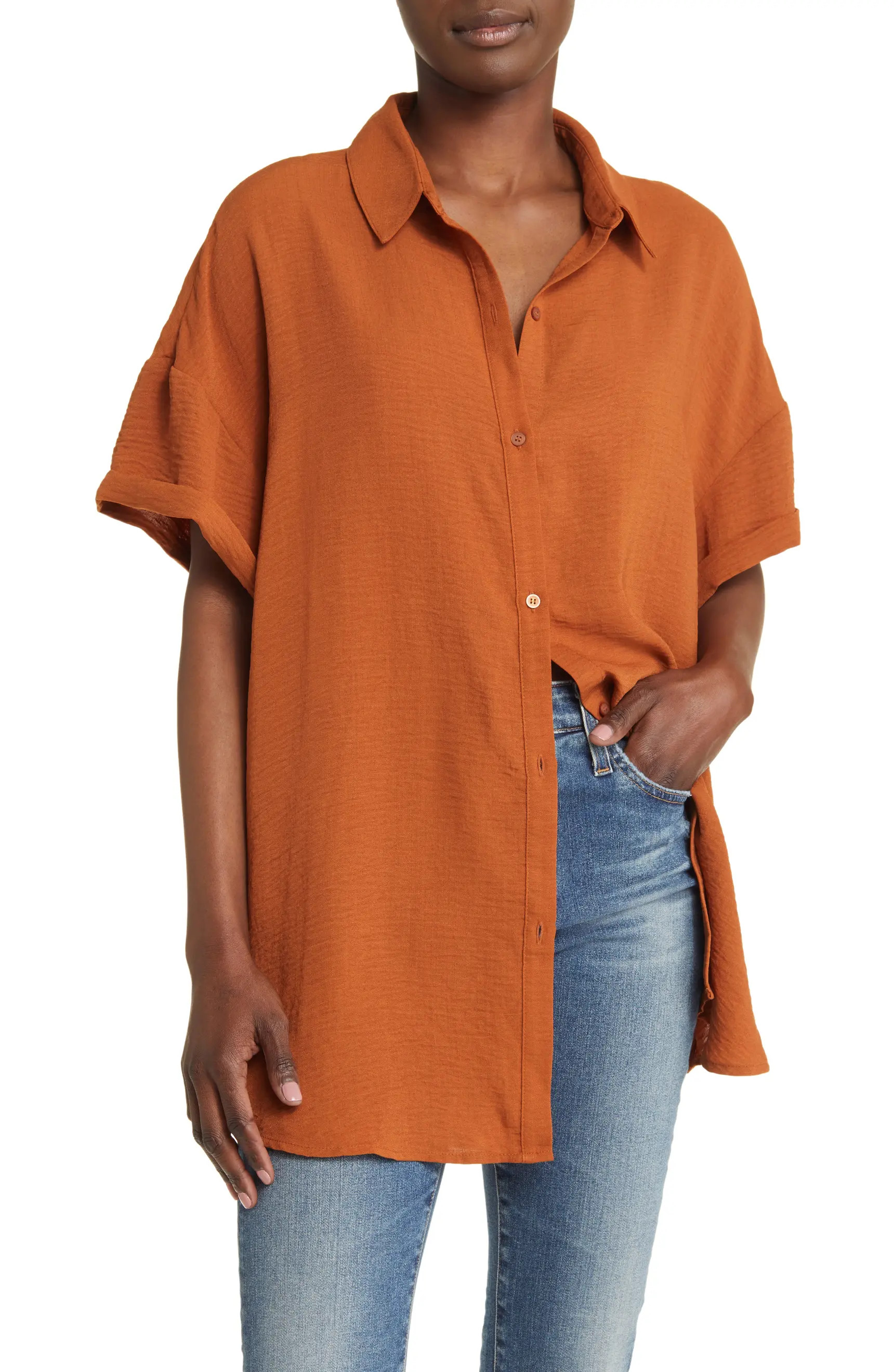 Oversize Short Sleeve Tunic | Nordstrom