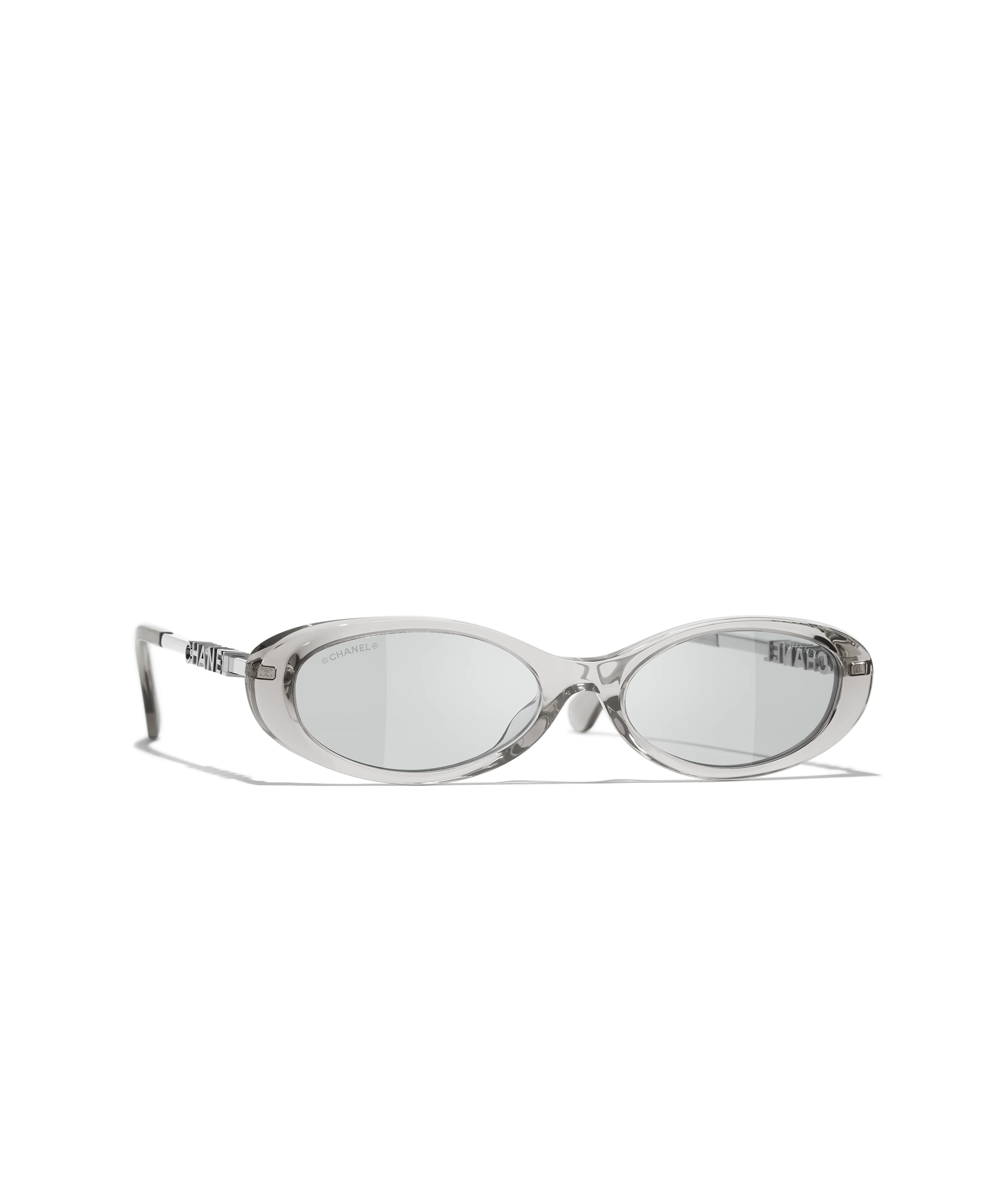 CHANEL Sunglasses: Oval Sunglasses, acetate &amp; metal &mdash; Fashion | CHANEL | CHANEL | Chanel, Inc. (US)