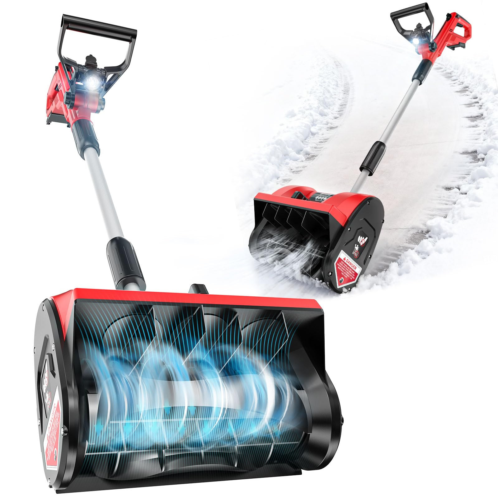 12" Cordless Snow Shovel Compatible with Milwaukee 18v Battery, Electric Snow Blower for Driveway... | Amazon (US)