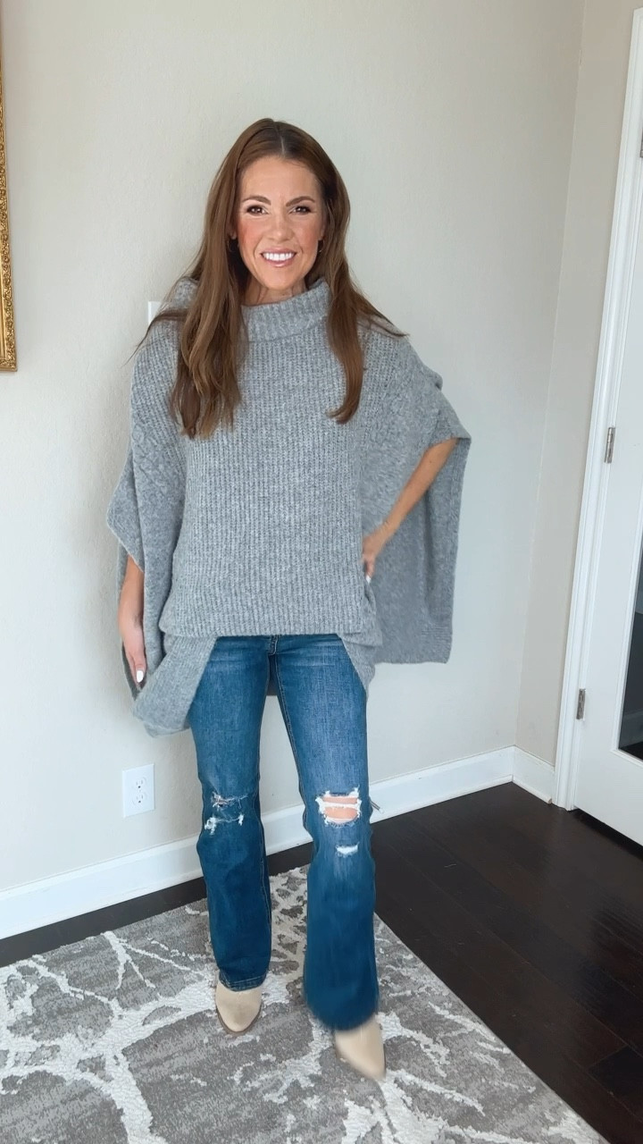 Fall outfits, fall outfit, poncho, jeans boots

Walmart fashion 
Walmart find

#LTKfindsunder50 #LTKover40 #LTKVideo