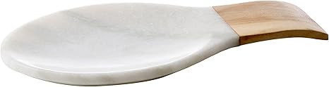 Thirstystone White Marble and Acacia Wood Spoon Rest | Amazon (US)