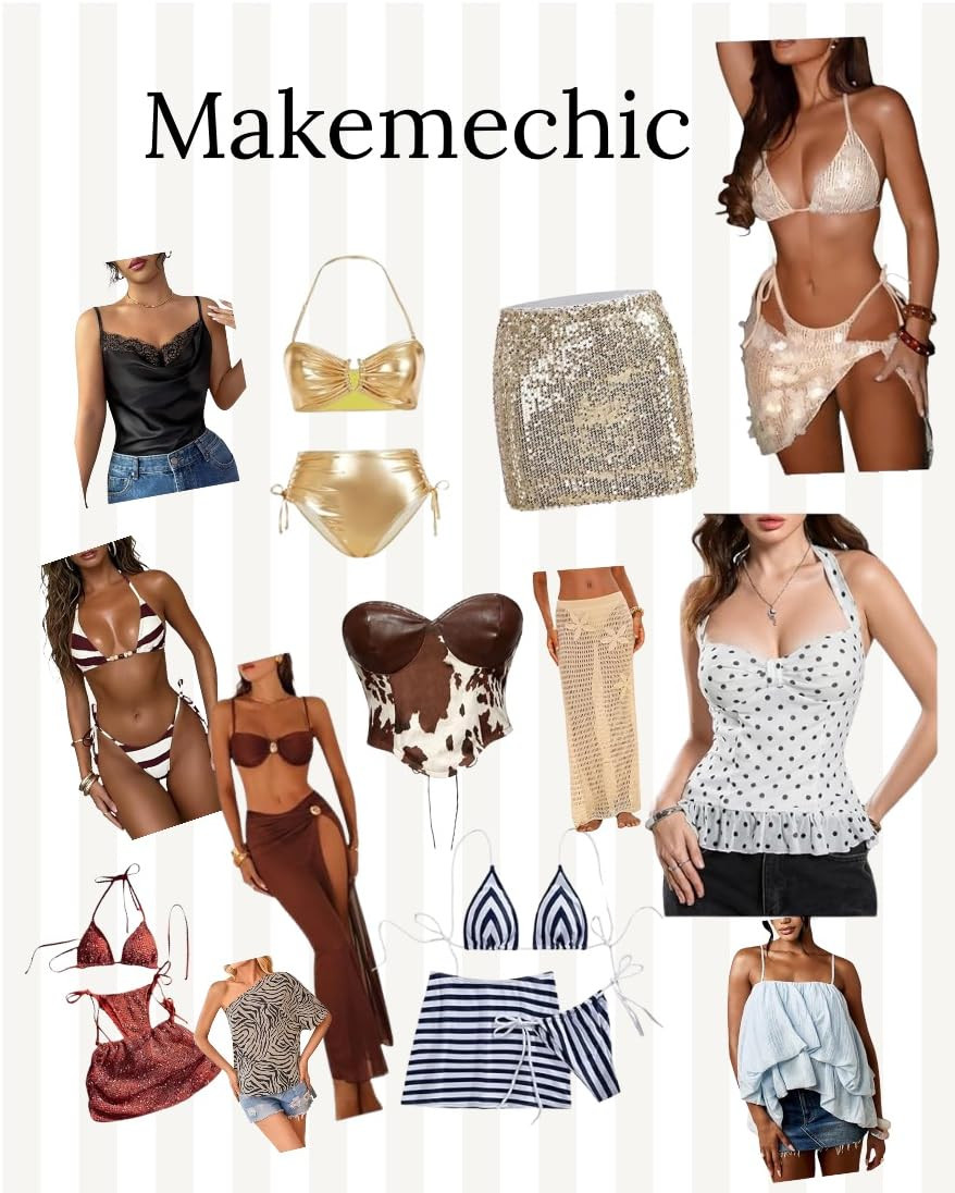 Upgrade your style with these gorgeous neutrals, metallic swimwear, and trendy statement tops! From beach days to nights out, these versatile pieces have you covered. Save this post and click the link in my bio to shop the look! #LTKunder50 #SummerOutfits #ChicStyle 

 #LTKdayinmylife #LTKgrwm #LTKootd