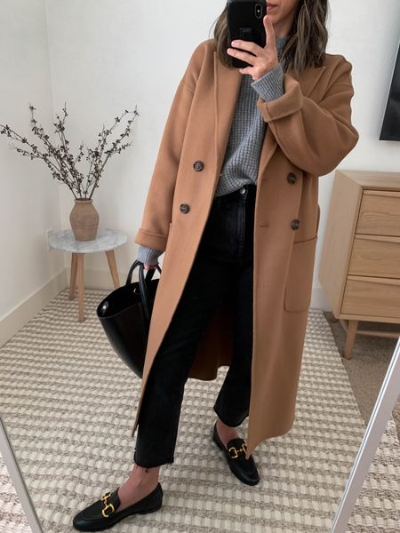 Jeffrey Campbell loafers. These run small, size up. Soft leather though. Neutral outfit ideas. Sandwich style. 

Coat- Anine Bing xxs
Sweater- Eileen Fisher petite xs (old)
Jeans- Madewell petite 23 (old)
Loafers- Jeffrey Campbell 5. Size up. 
Bag- Xnihilio


#LTKshoecrush
