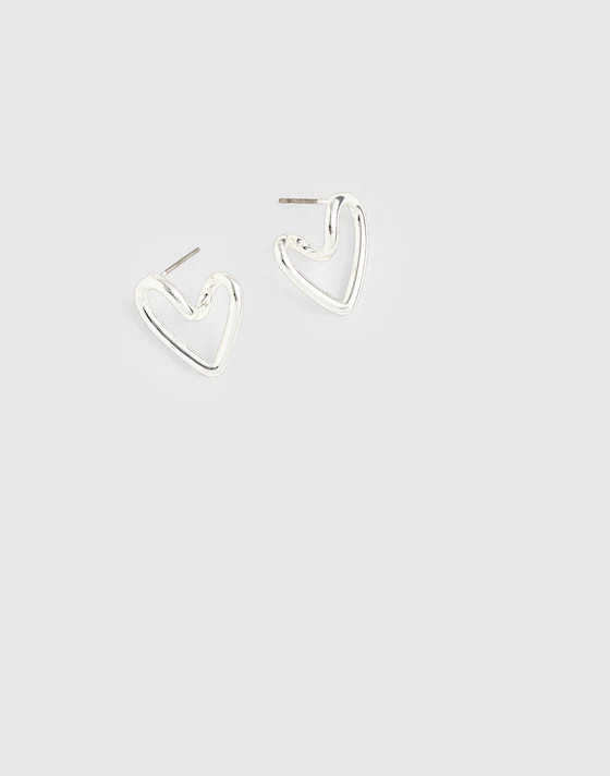 Looped Heart Hoop Earrings | Madewell