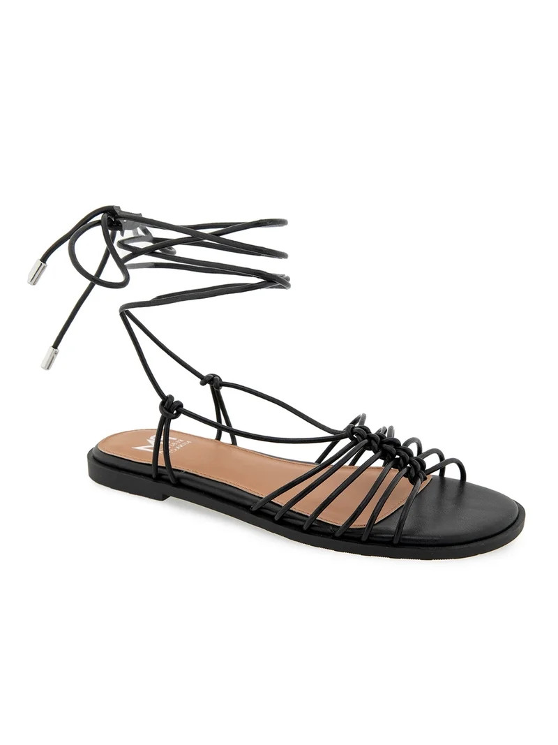 RM Rebecca Minkoff Women's Caroline Ankle Wrap Strappy Sandal | Walmart (US)