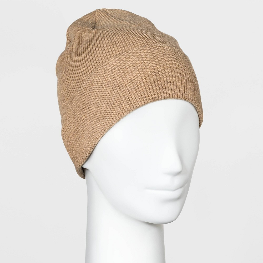 Women's Lightweight Knit Beanie - A New Day Camel One Size | Target