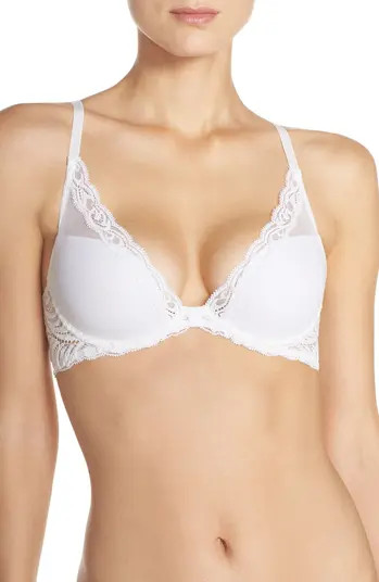 Natori Feathers Plunge T-Shirt Basics Bra | Nordstrom | Nordstrom