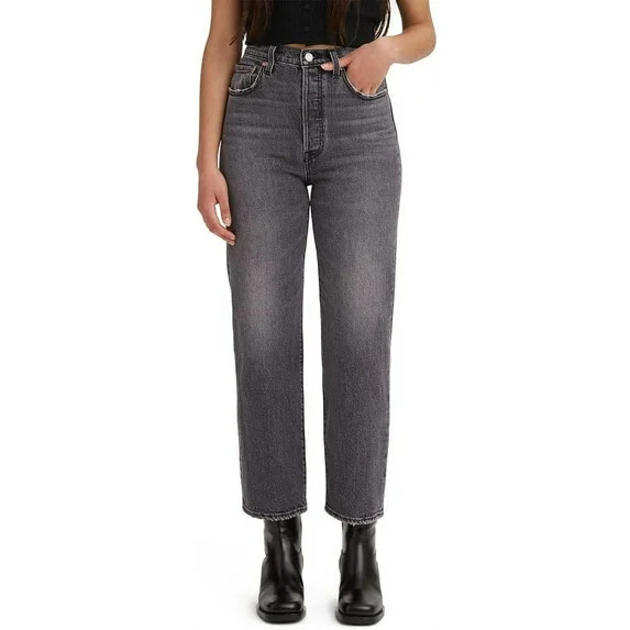 Levi's WELL WORN Women's Premium Ribcage Straight Ankle Jeans, US 25*27 | Walmart (US)