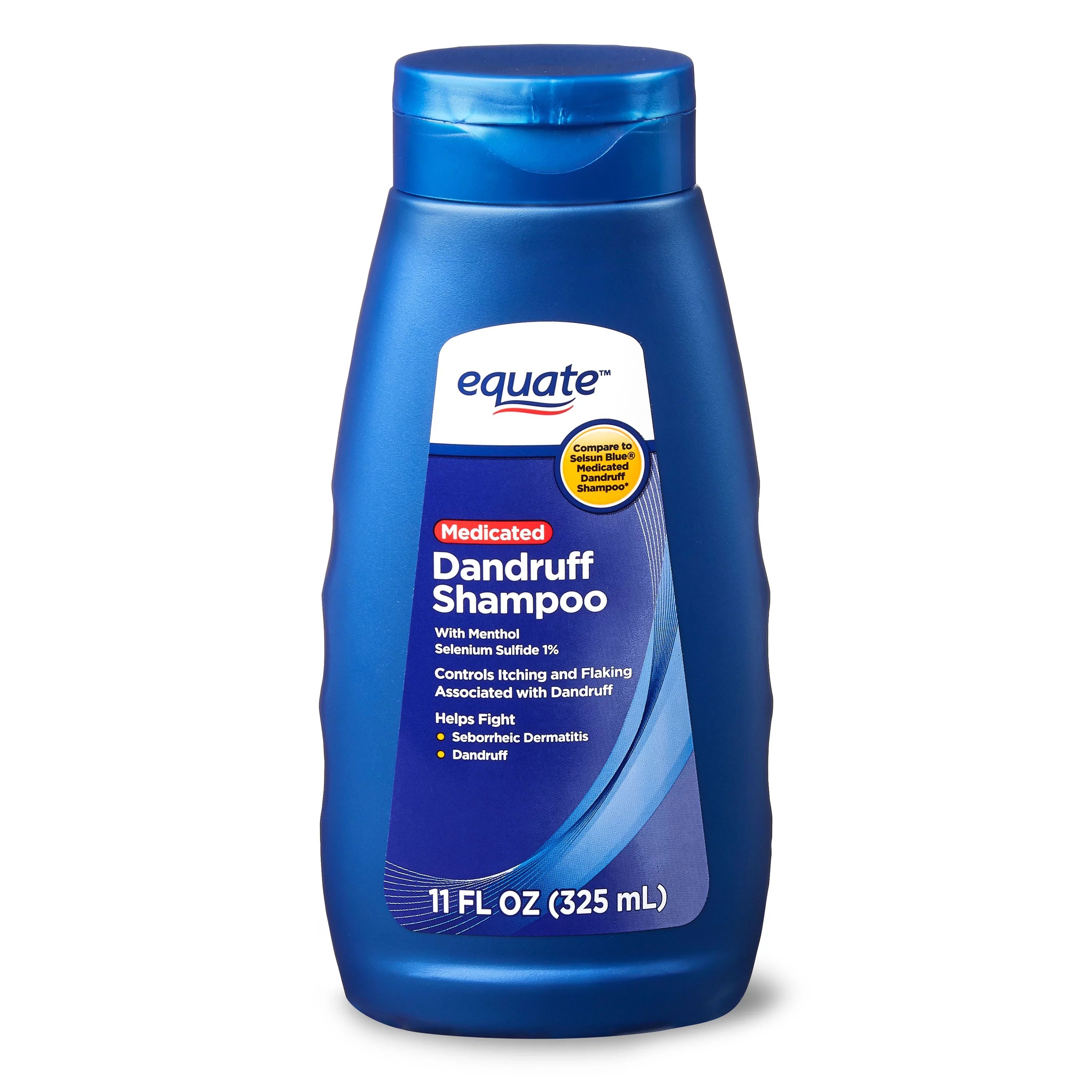 Equate Medicated Dandruff Shampoo with Selenium Sulfide 1%, 11 fl oz - Walmart.com | Walmart (US)