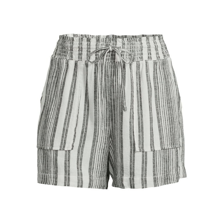 Time and Tru Women's Linen Shorts | Walmart (US)