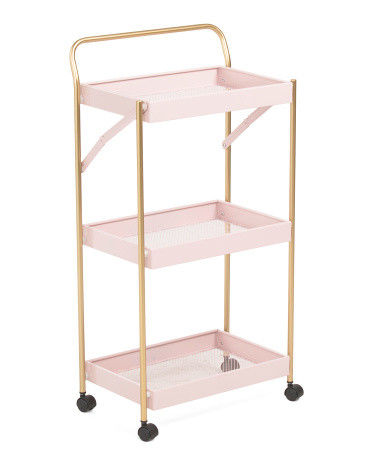 17x32 3-tier Foldable Rolling Cart | TJ Maxx