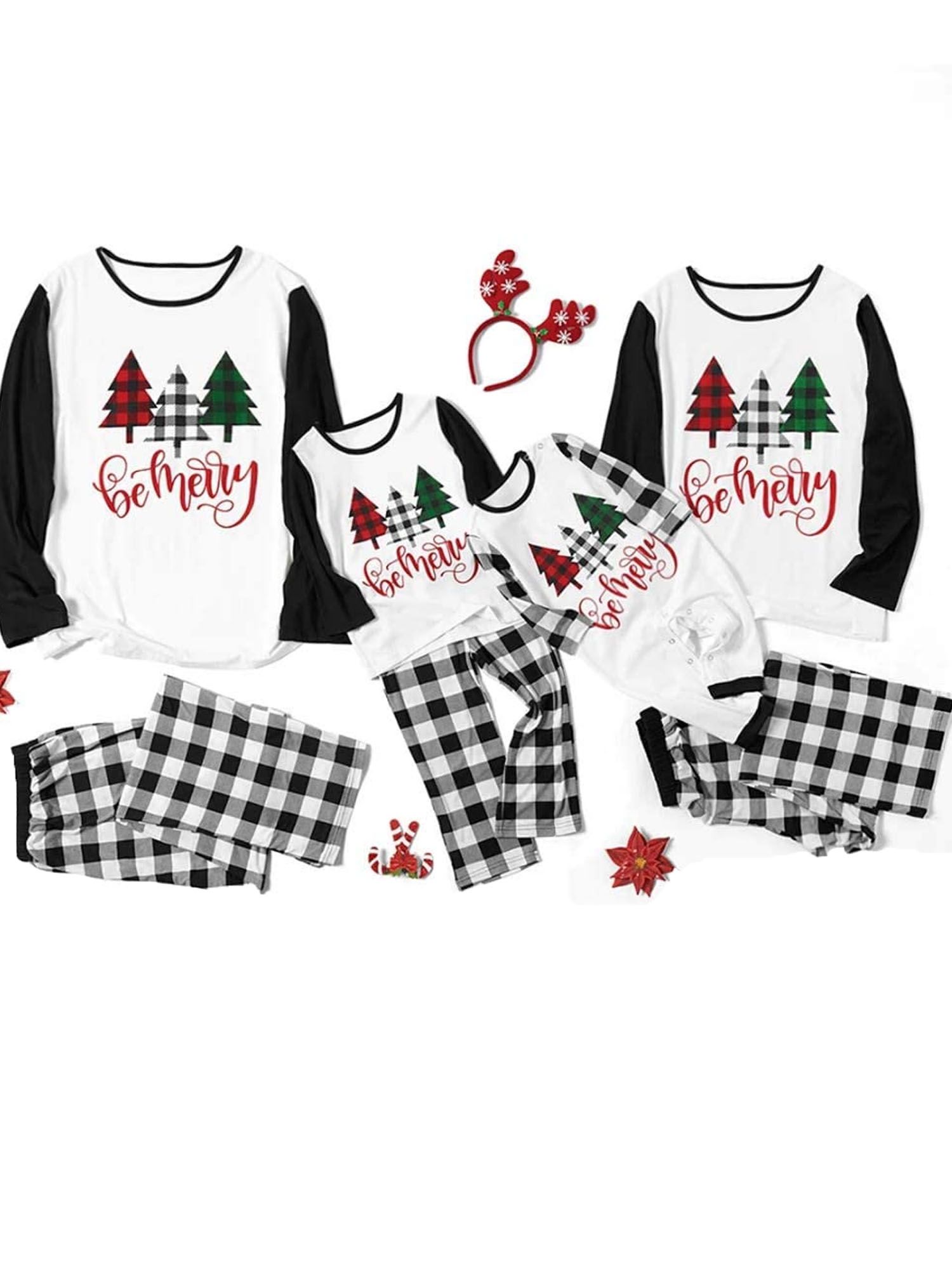 Multitrust Family Matching Christmas Pajamas Set for Dad Mom Baby Kids | Walmart (US)