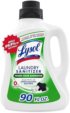 Lysol Tough Odor Eliminator Laundry Sanitizer Additive, Sanitizing Liquid for Gym Clothes and Act... | Amazon (US)