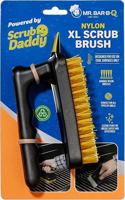 Mr. Bar-B-Q Nylon XL Scrub Brush Powered by Scrub Daddy | Amazon (US)