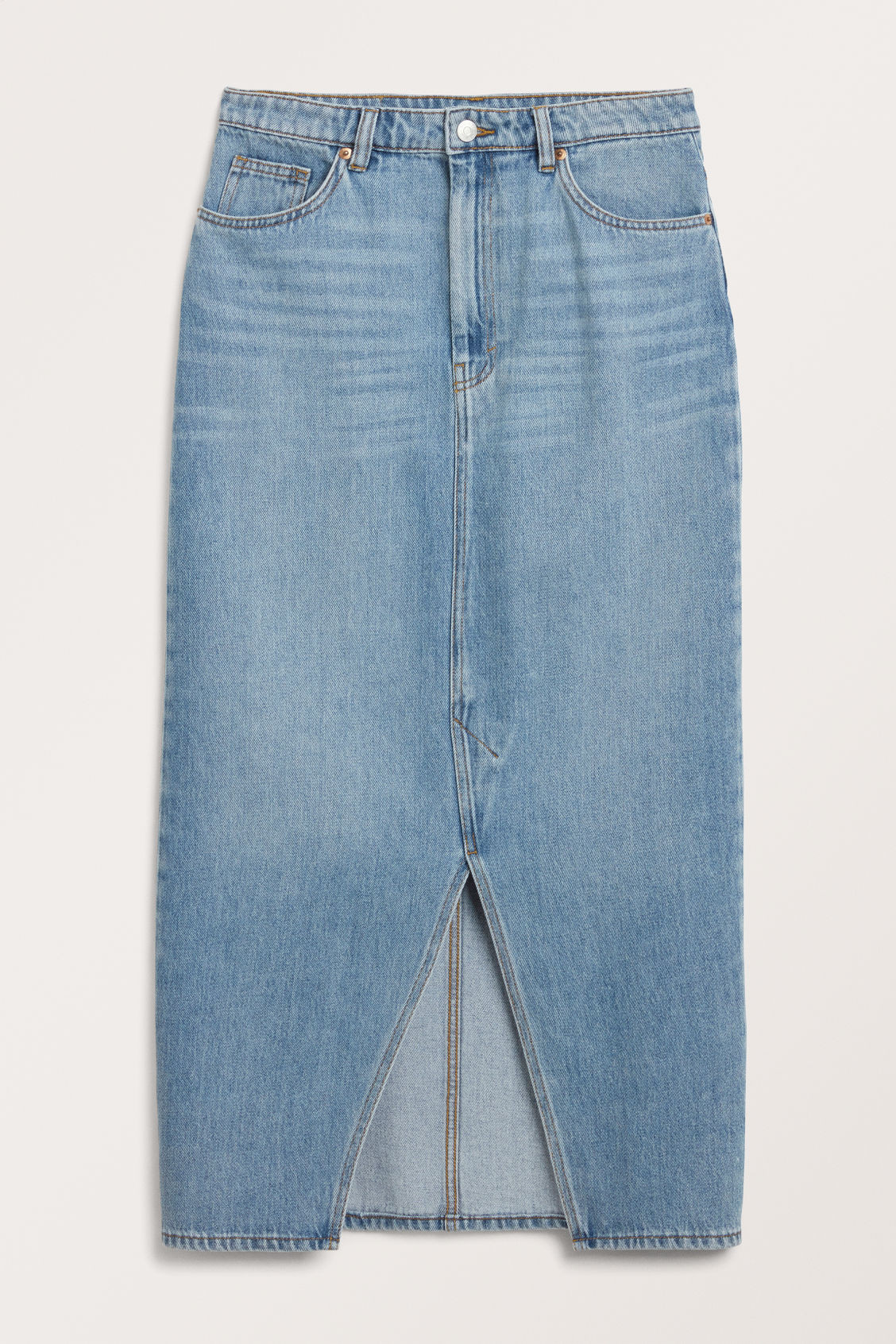 Midi denim skirt - Blue | Monki