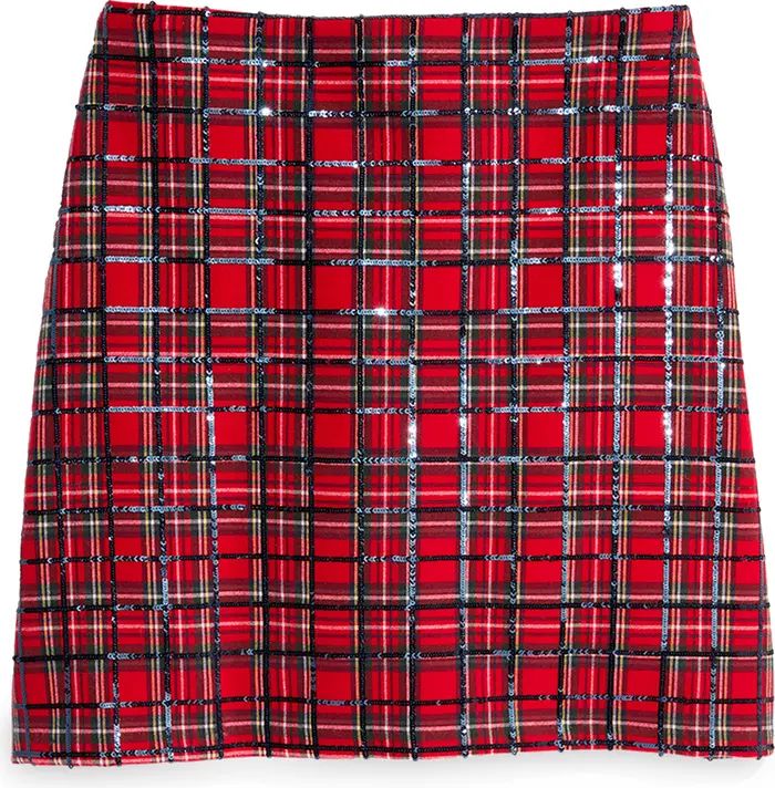 vineyard vines Tartan Sequin Miniskirt | Nordstrom | Nordstrom