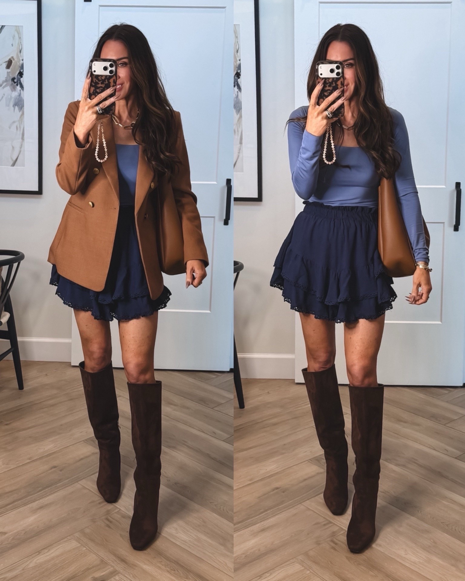 What I wore …sz xs blazer, small in top and small in skirt with built in shorts 


#LTKmomlife #LTKootd #LTKgrwm