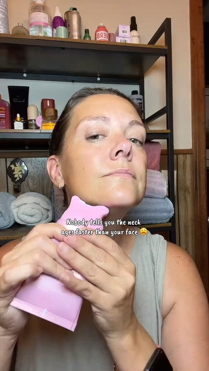 Nobody prepares you for the neck 😩 One day I looked down and thought — when did that happen? Started using this PDRN + Volufiline cream (basically the in-office treatment stuff, but on my couch), and it's got a gua sha massager built right in — no extra steps. If your neck's been bothering you too, girl, just try this. Linking it on my LTK! #NeckCare #Over35Skincare #GuaSha #KBeauty #SkincareThatWorks #kbeauty

#LTKselfcare #LTKmorningroutine #LTKOver40