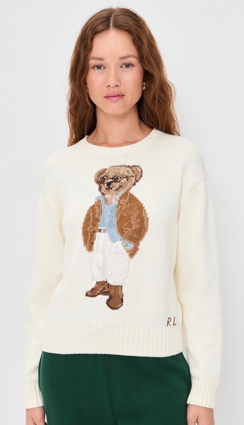 Just in - Ralph Lauren bear sweater fully stocked and will arrive still in time for Christmas! 

#LTKHoliday