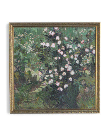 26x26x1 White Roses Framed Wall Art | TJ Maxx