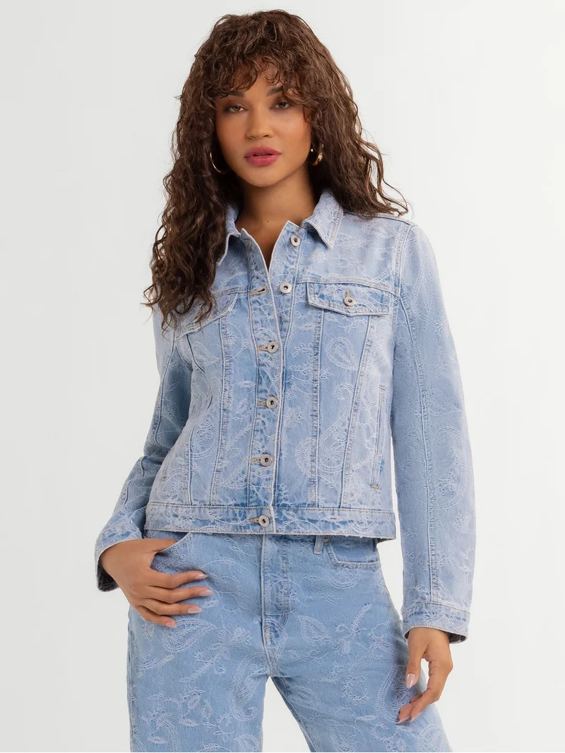 Jessica Simpson Women's Denim Trucker Jacket ,Sizes XS-XL | Walmart (US)