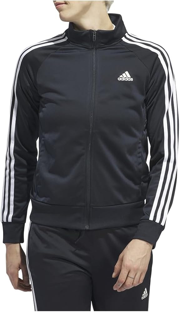 adidas Women's Essentials Warm-Up Slim 3-Stripes Track Jacket | Amazon (US)