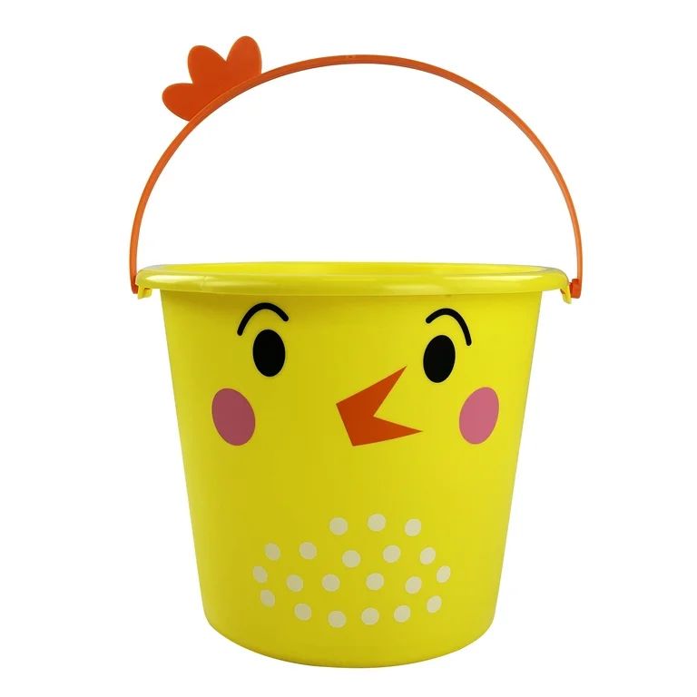 Easter 5-Quart Plastic Bucket, Bunny Handle, White, Way to Celebrate | Walmart (US)
