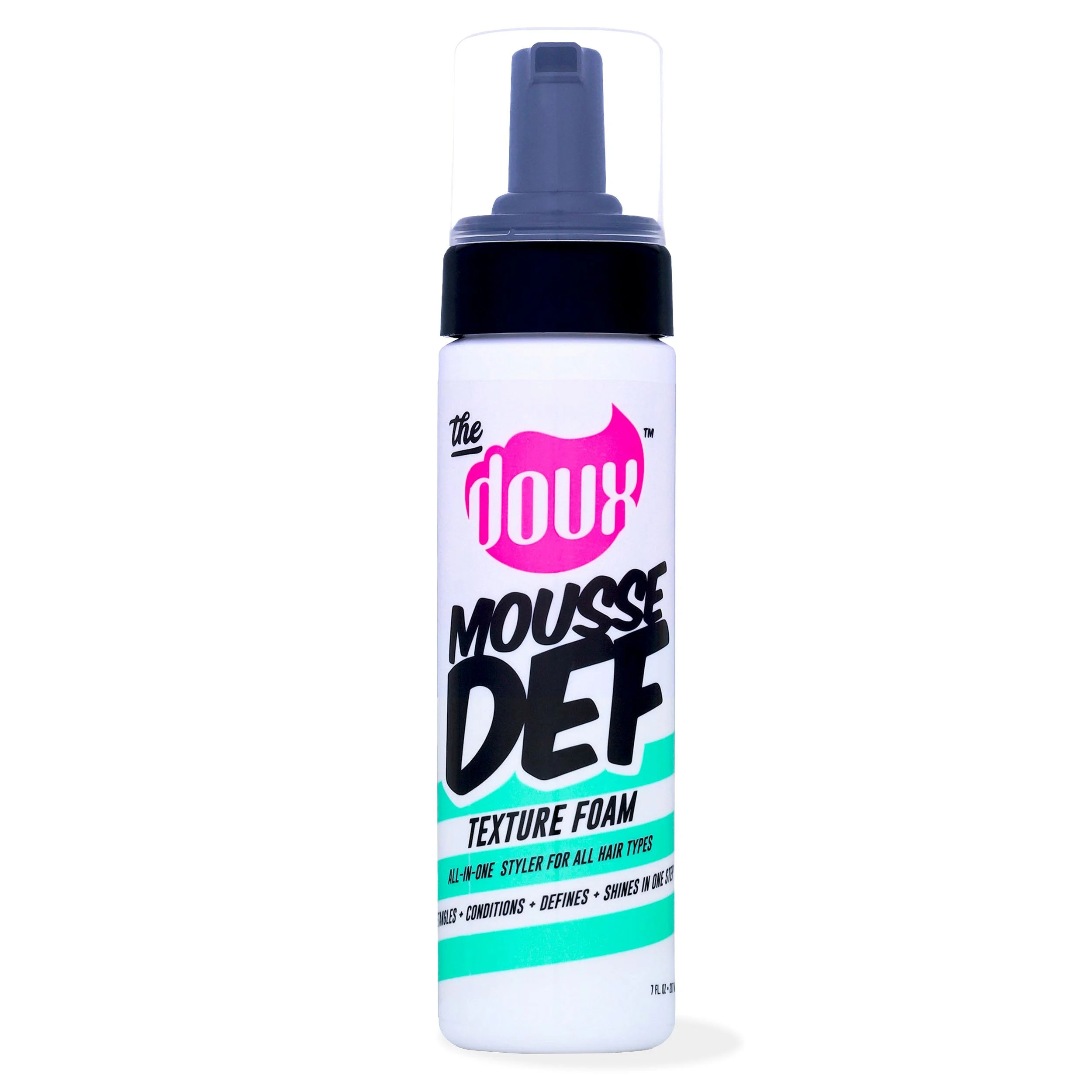 The Doux Mousse Def Shine Enhancing Volumizing Texturizing Pump Hair Styling Foam, 7 fl oz | Walmart (US)