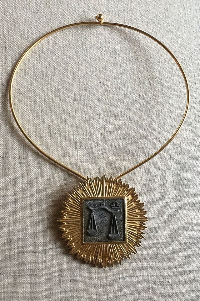 Vintage Starburst Libra Zodiac Necklace Selected by Ankh By Racquel | Free People (Global - UK&FR Excluded)