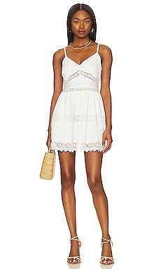 LoveShackFancy Cinnamon Dress in True White from Revolve.com | Revolve Clothing (Global)