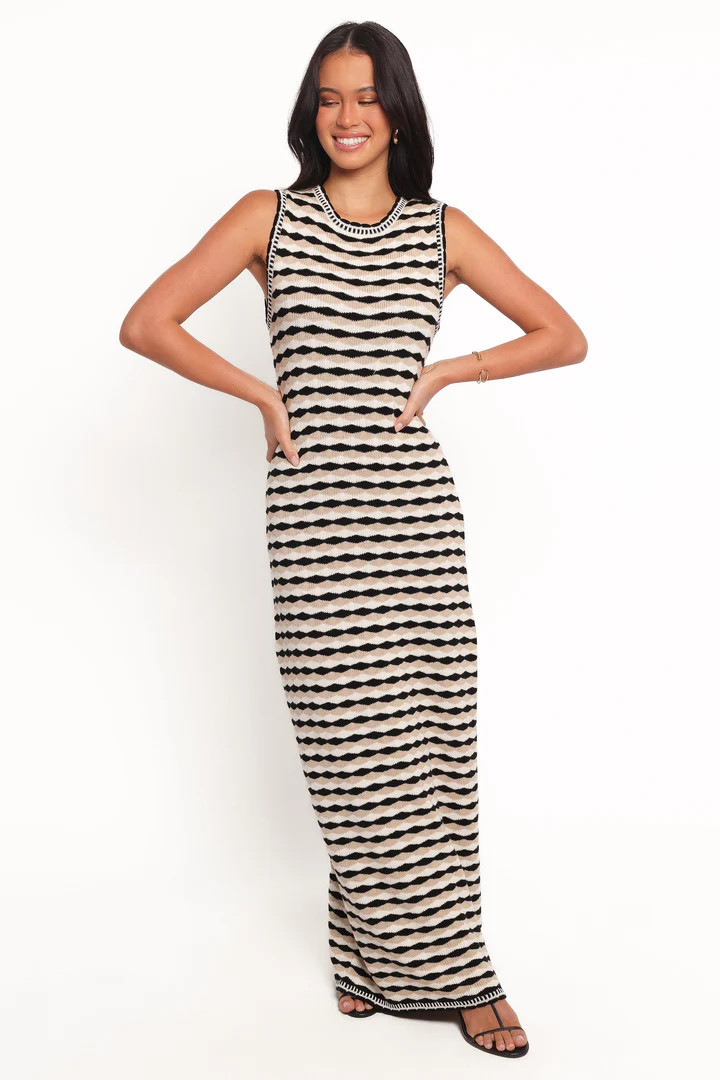 Maud Maxi Dress - Black/White | Petal & Pup (US)
