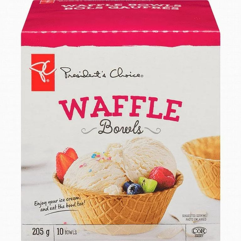 PC ICE Cream Cone Waffle Cone Bowls - (10ct) 205g/7.2 oz {Imported from Canada} | Walmart (US)
