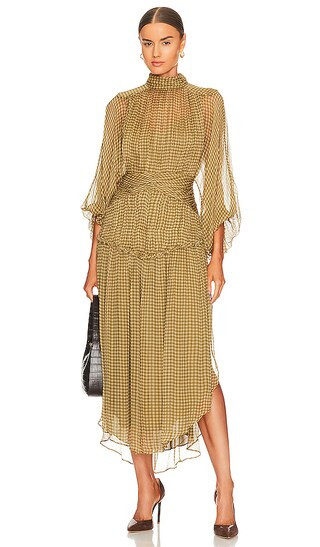 Elenora Open Back Midi Dress | Revolve Clothing (Global)