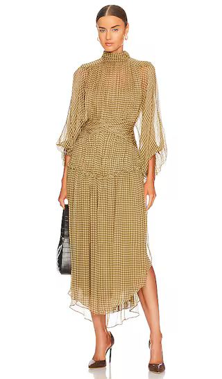 Elenora Open Back Midi Dress | Revolve Clothing (Global)
