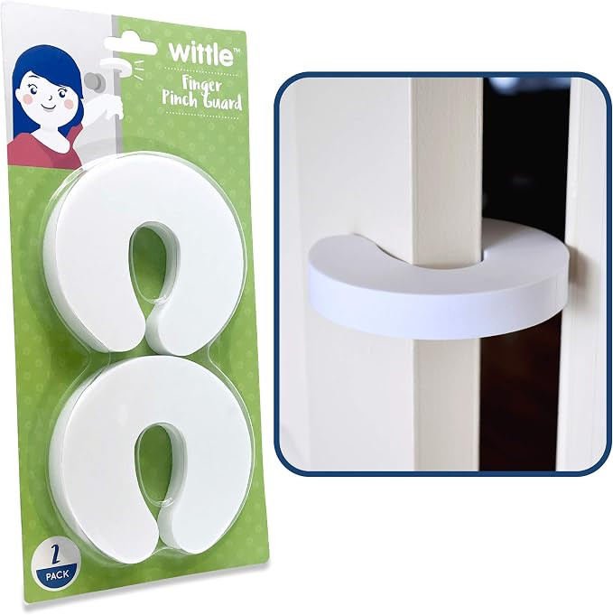 Wittle Finger Pinch Guard - Baby Proof Door Stopper with Soft & Durable Foam - Keeps Doors from S... | Amazon (US)