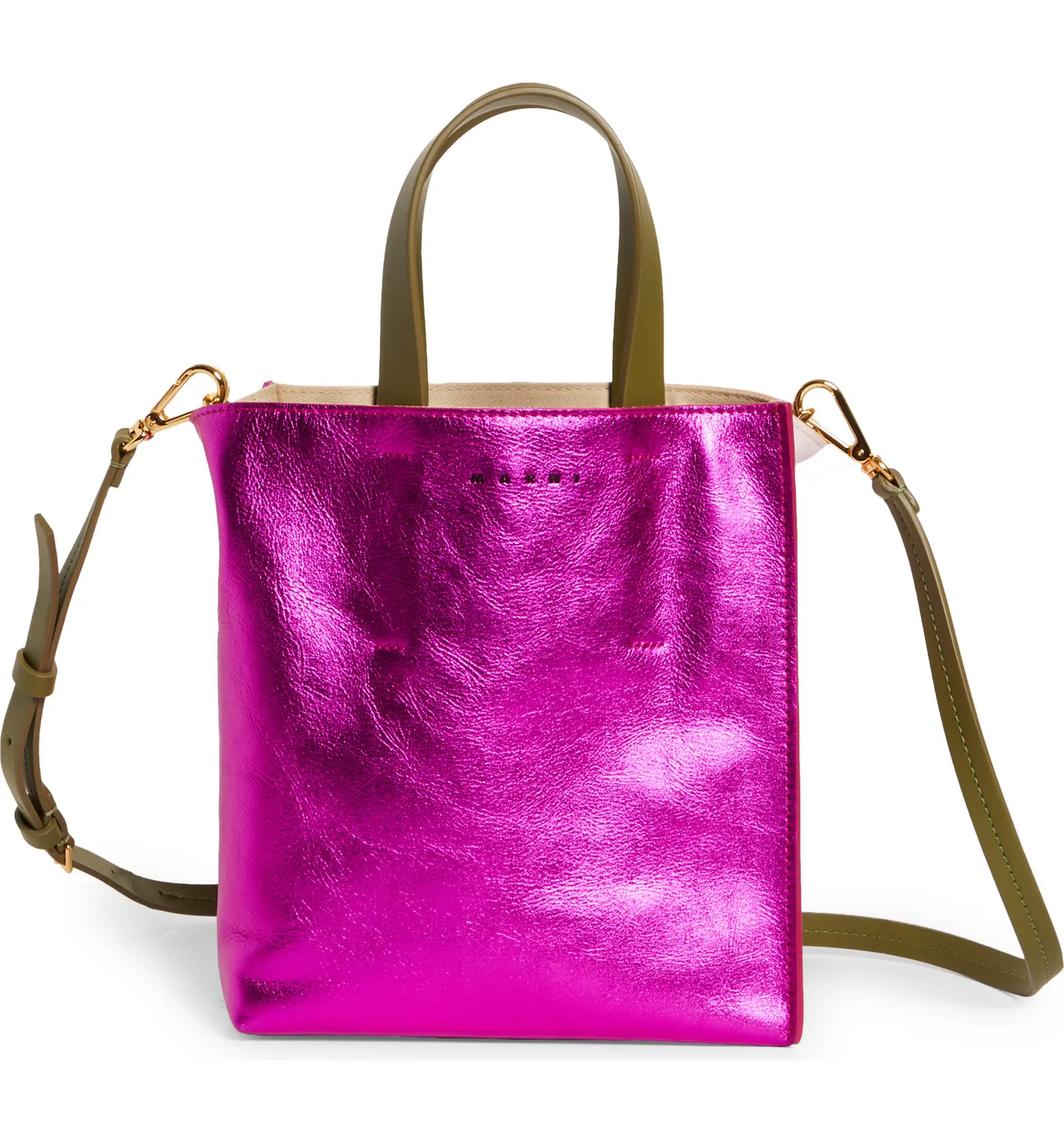 Marni Mini Museo Soft Colorblock Leather Tote | Nordstrom | Nordstrom