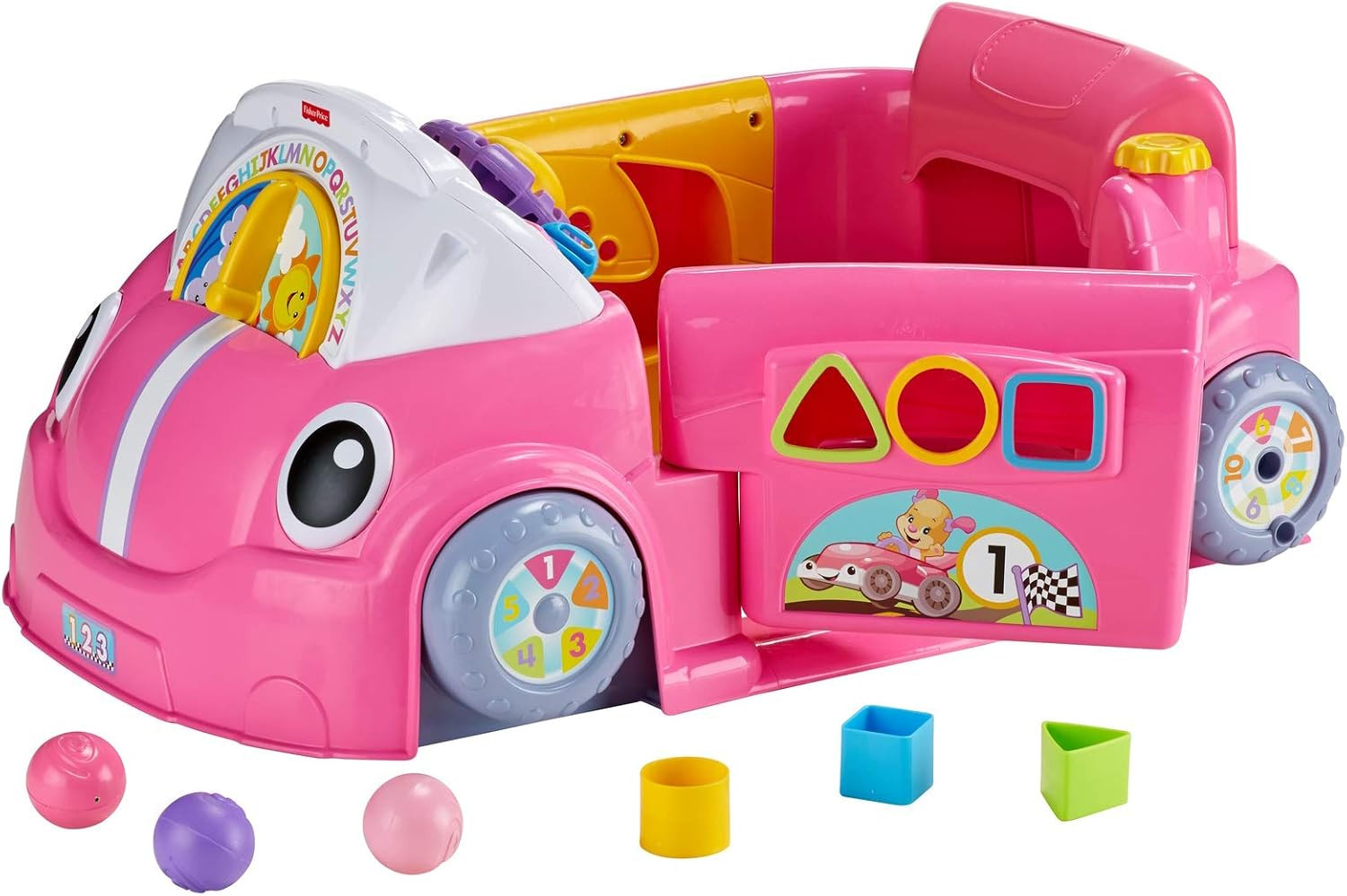 Fisher-Price Laugh & Learn Crawl Around Car,Pink,18.90 x 28.74 x 12.60 Inches | Amazon (US)