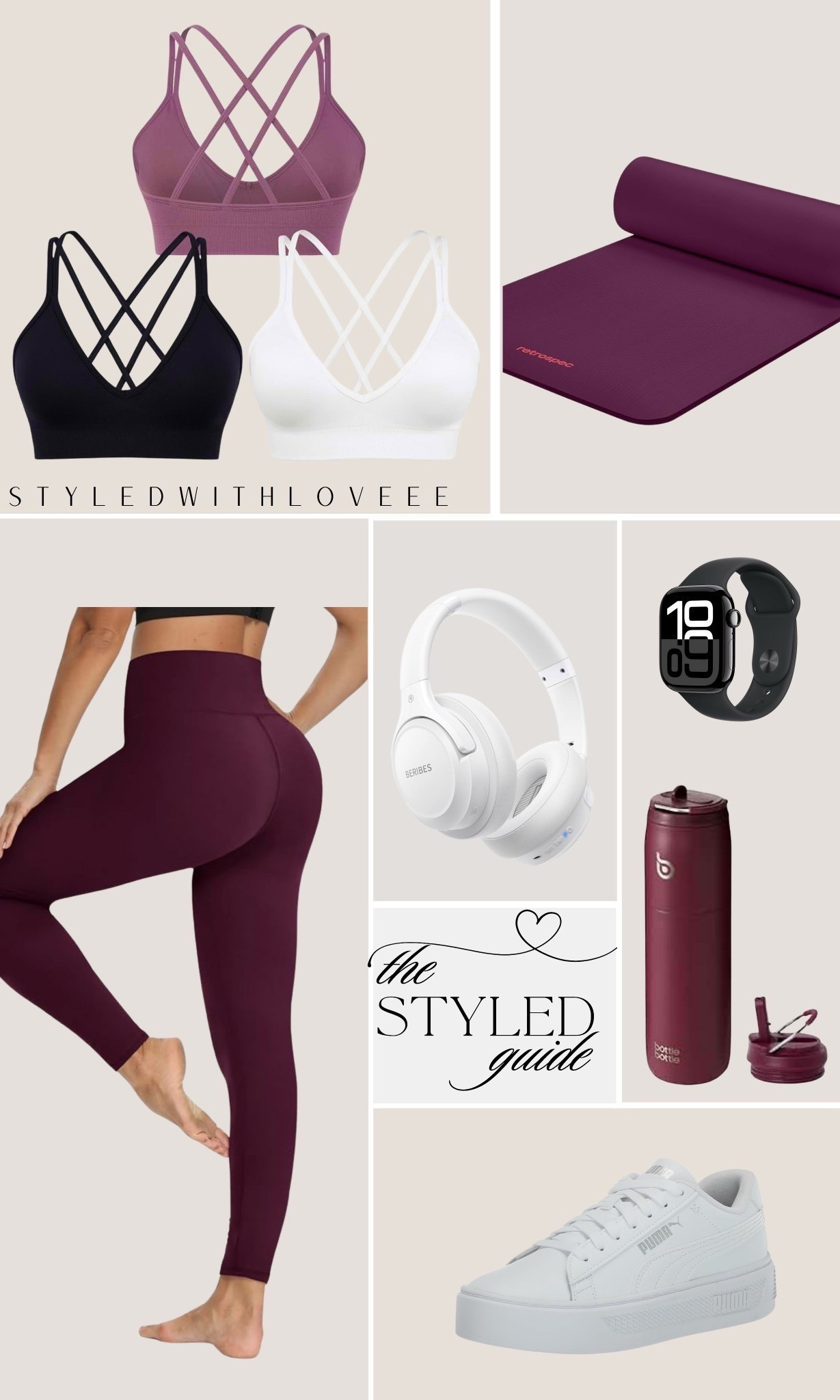 Still have time to work for that summer body! Elevated activewear for your next workout (or coffee run 😉) 💪✨

🖤 Strappy Sports Bras – supportive & stylish
🍷 High-Waisted Leggings – sculpting & ultra-flattering
🧘‍♀️ Yoga Mat – your at-home workout essential
🎧 Wireless Headphones – focus mode: ON
⌚ Fitness Tracker – stay on top of your goals
💦 Insulated Water Bottle – hydration, but make it chic
👟 White Sneakers – classic & comfy



#LTKselfcare #LTKfitnessgoals #LTKActive