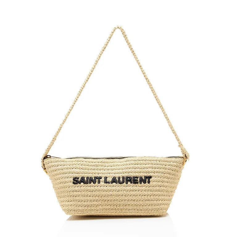 Pre-Owned Saint Laurent Raffia Le Tuc Shoulder Bag | Walmart (US)
