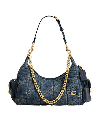 Pocket Juliet Medium Quilted Cotton Denim Shoulder Handbag 30 | Macy's