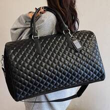 Fashionable Shoulder Bag, Large Capacity Travel Tote Bag With Crossbody Strap Traveling Bag Travelling Organizer Outfit Airport Travel Clothes Travel | SHEIN