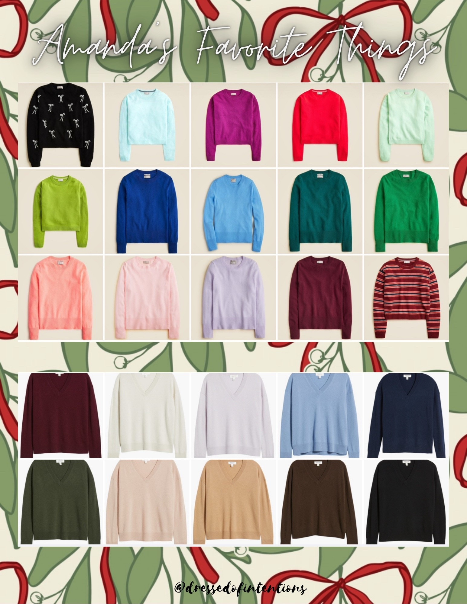 Nothing says cozy luxury like a cashmere sweater. Living in the south I don’t need a heavy knit and find these to be a great bang for your buck 

#LTKSeasonal #LTKGiftGuide #LTKSaleAlert