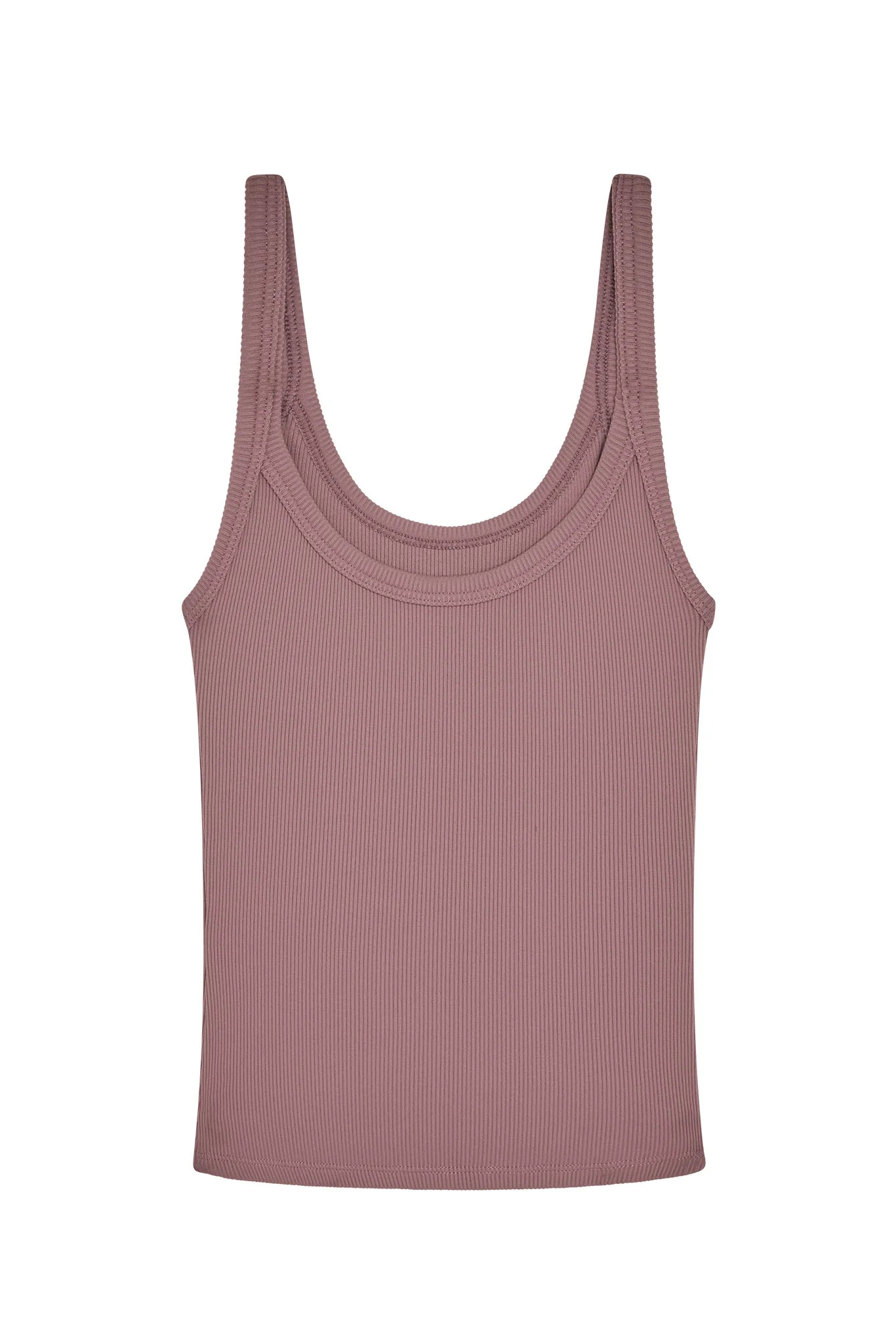 Devin Tank - Mauve Thin Rib | Monday Swimwear
