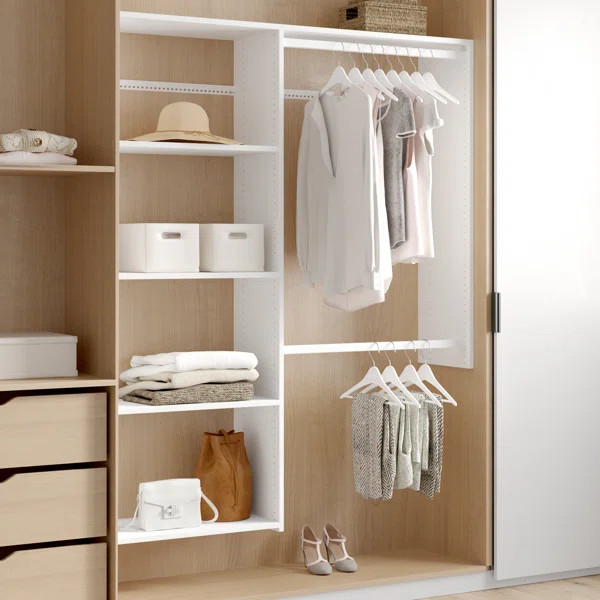 Grid 36'' - 60'' Closet System (Can Be Cut To Fit) | Wayfair North America
