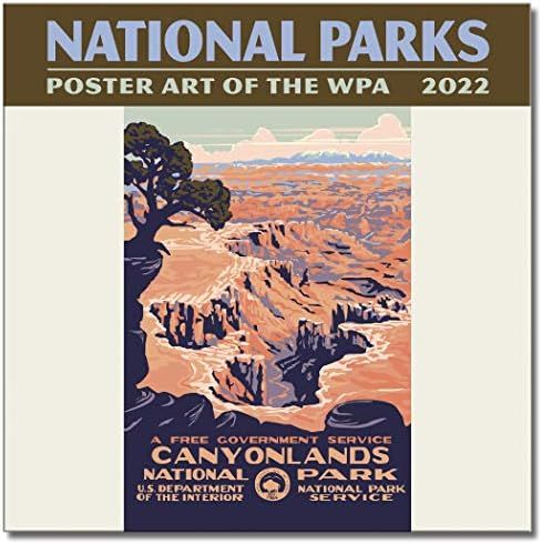 National Parks—Poster Art of the WPA Mini Wall Calendar 2022, 7" x 7" | Amazon (US)