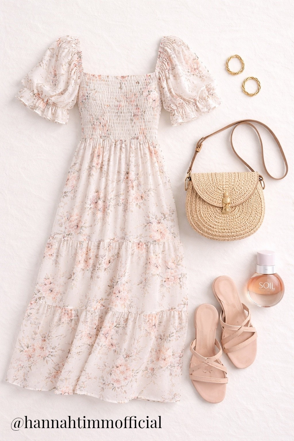 Soft florals, sun-warmed neutrals, and an easy silhouette that does all the work. This is what I’m reaching for when I want to feel put together without overthinking it.

Lightweight, flattering, and made for everything from brunch to golden hour walks. Linked everything for you 🤍

