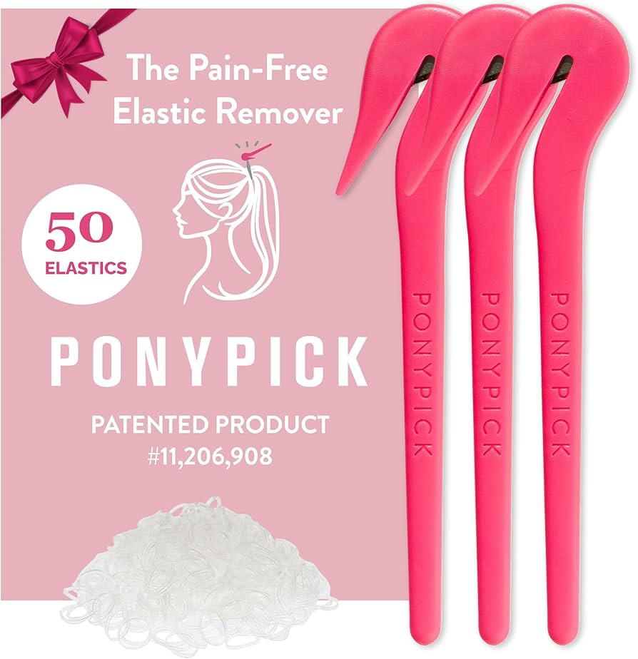 THE PONY PICK Hair Elastic Rubber Bands Cutter Tool Easy To Use, Pain Free, No Hair Damage Ponyta... | Amazon (US)