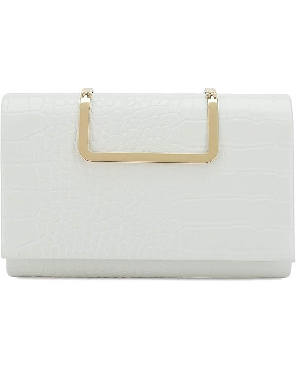 CHARMING TAILOR Small Crocodile Print Clutch Bag PU Alligator Handbag Women’s Clutch Purse | Amazon (US)