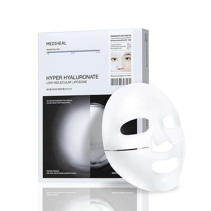Mediheal Hyper Hyaluronate - Hydrogel Moisture Deep Mask, Overnight Hydrating & Plumping Gel Mask... | Amazon (US)