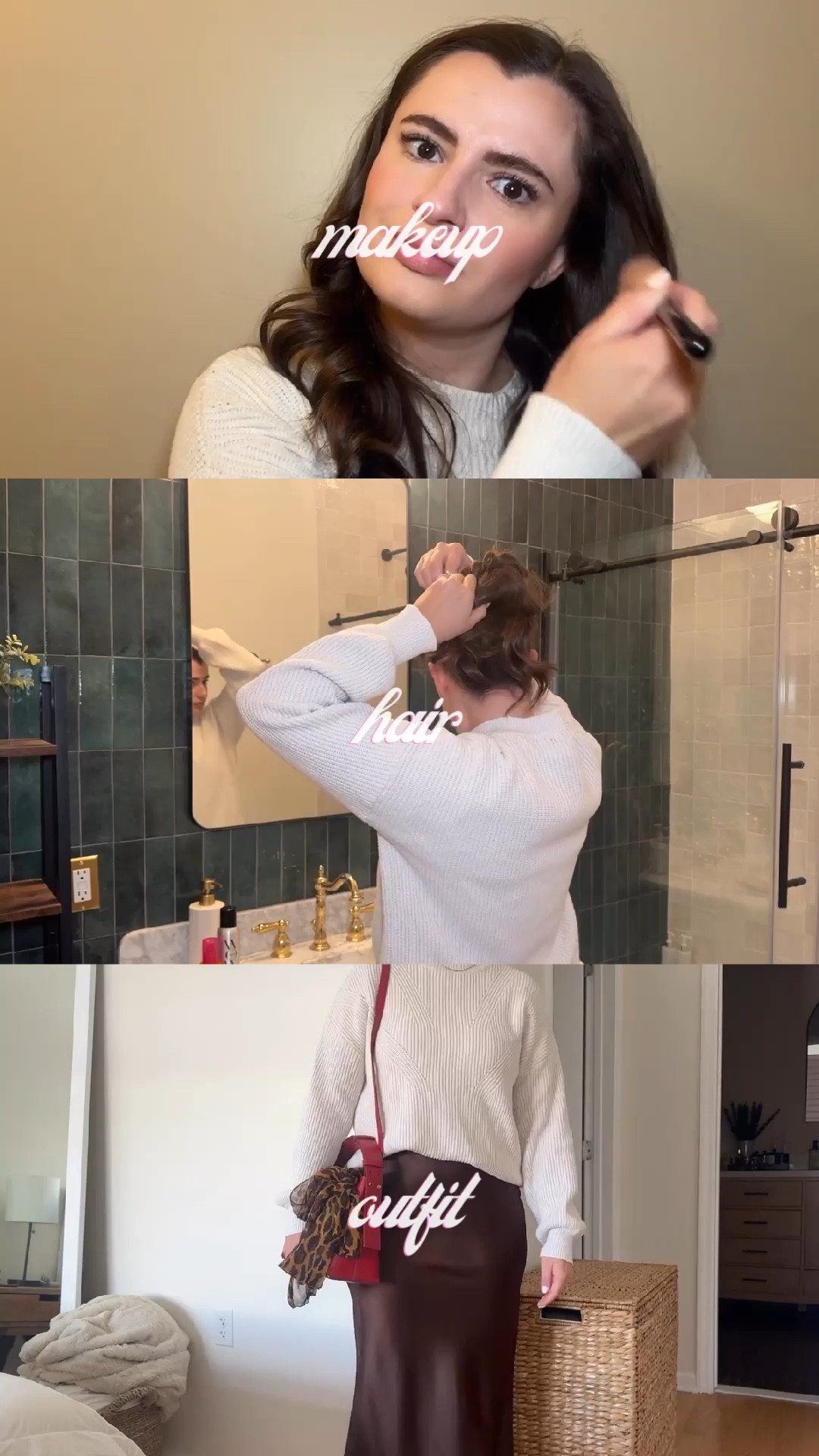 Another makeup/hair/outfit combo that I love for fall! 🍂

MAKEUP
Too Faced Ribbon Wrapped Lash Extreme Mascara
Lancôme Teint Idole Ultra Wear Skin Transformation Bronzer
Tower28 GetSet Blush in Samo Spritzer
Lawless Forget The Filler Definer Lip Liner in Nude Honey
CoverGirl Clean Fresh Yummy Gloss in Sunset Skies 

HAIR
amika Superfruit Star Lightweight Hair Styling Oil 
Colorwow Extra Mist-ical Shine Spray 
Amazon mini elastic hairties 

OUTFIT
Amazon white sweater
Zara brown midi skirt
Mango red purse
Vintage leopard silk scarf

#LTKFindsUnder50 #LTKStyleTip #LTKBeauty